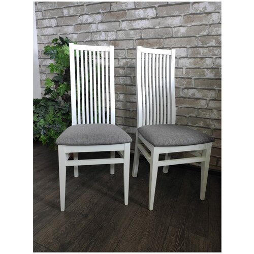 фото Evita стул венеция м7 деревянный белый мягкая сидушка ткань велюр 506 жесткая спинка 2шт /стул для кухни/стул для столово/стул для гостинной