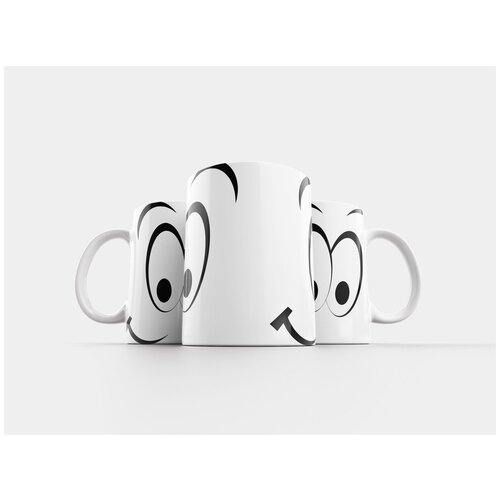 фото Кружка "смайлик, глаза, счастливый" 320 мл lotsprints