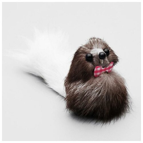 Мышь из натурального меха малая корпус 5 см микс цветов 67700₽