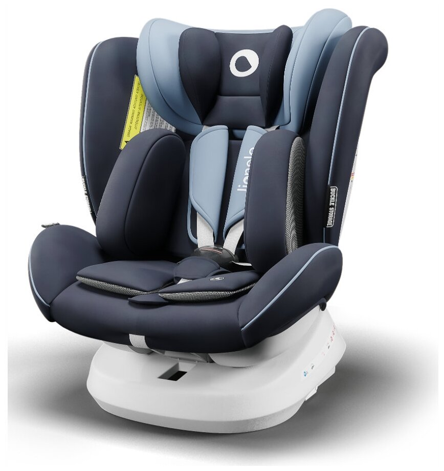 Автокресло Lionelo LO-Bastiaan One Blue Navy Isofix поворотное 0/1/2/3 (0-36кг)