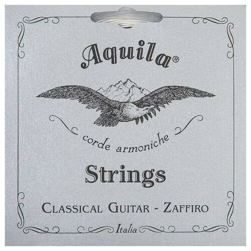 струны для классической гитары savarez 510crp нормальное натяжение франция AQUILA ZAFFIRO 129C струны для классической гитары, нормальное натяжение