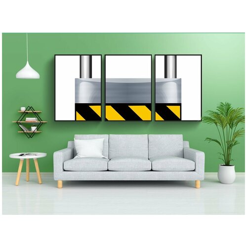 фото Набор модулных постеров для интерьера "замок, шифрование, зашифрованный" 60x90 см. в тубусе, без рамки lotsprints