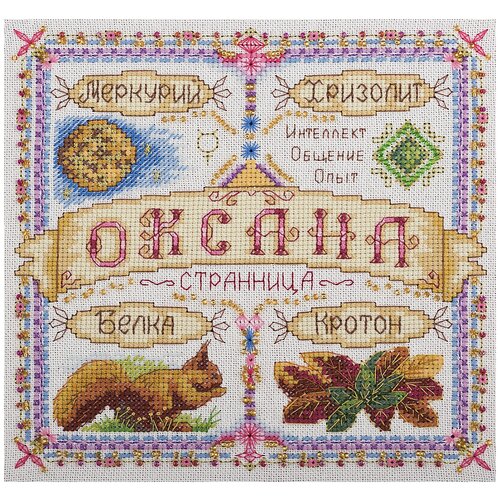 фото Набор для вышивания panna so-1668 ( со-1668 ) именной оберегоксана 1 шт.