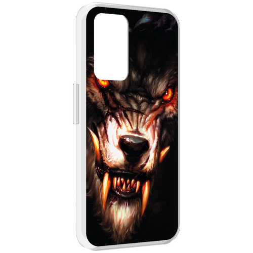 Чехол MyPads злой голодный волк мужской для Realme GT Neo3T задняя-панель-накладка-бампер