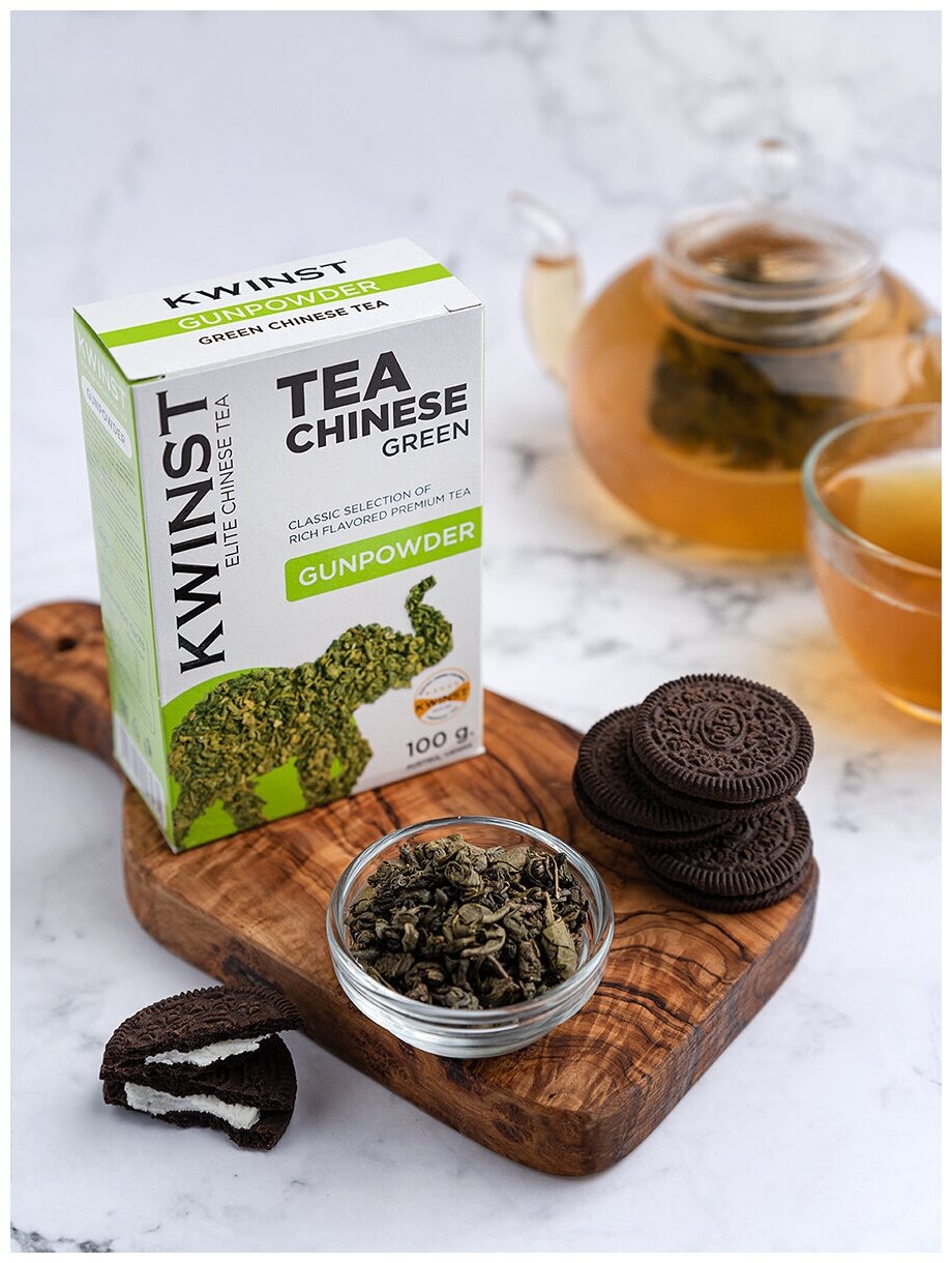 KWINST Ассорти черного и зеленого чая в картонных коробочках 5 упаковок по 100 грамм - фотография № 6