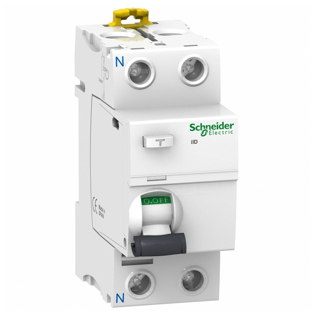 Устройство защитного отключения (УЗО) Schneider Electric Выключатель дифференциального тока (УЗО) 2п 40А 30мА тип AC iID Acti9 SchE A9R41240