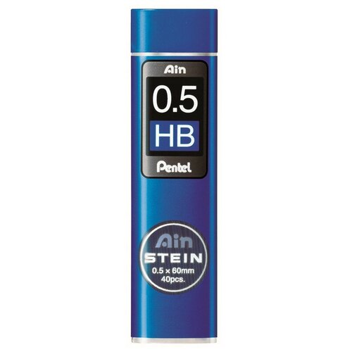 Стержень микрографический Pentel 0,5 мм, HB, 40 грифелей