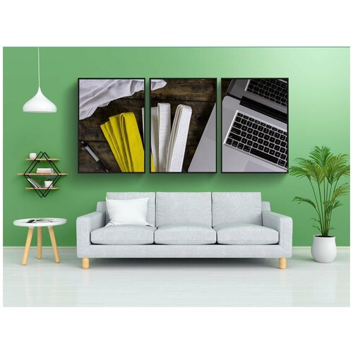 фото Набор модулных постеров для интерьера "каратэ, боевые искусства, компьютер" 60x90 см. в тубусе, без рамки lotsprints