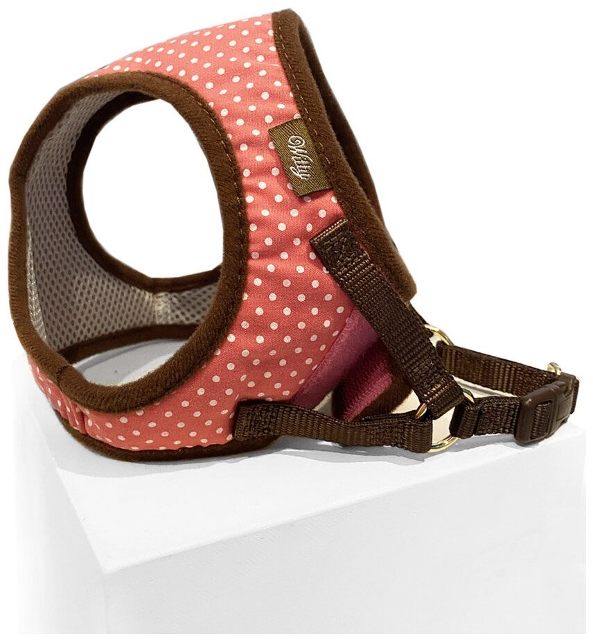 Мягкая шлейка-жилетка Japan Premium Pet в стиле эпохи наполеоновского амира, размер S (цвет: розовый)