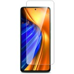 Защитное стекло на Xiaomi Poco F4 (Ксиоми Поко Ф4) на экран, прозрачное с олеофобным покрытием силиконовая клеевая основа 0,26 mm, Miuko - изображение