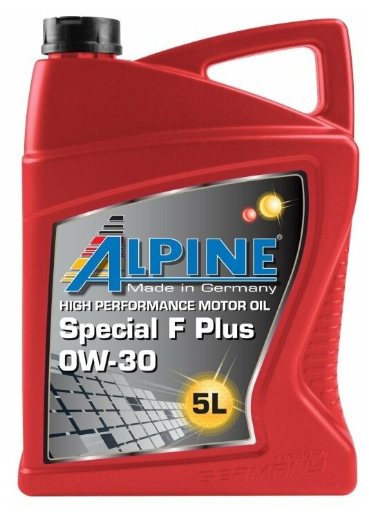 Масло моторное синтетическое Alpine Special F Plus 0W-30 канистра 5л, артикул 0101632