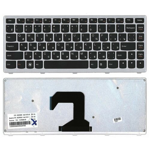 Клавиатура для ноутбука Lenovo U410 Pn 25203740 25203620 AELZ8700110 9Z N7GSQ A0R NSK-BCASQ 969₽