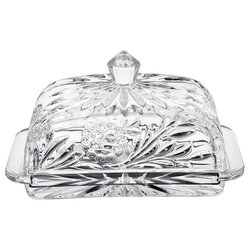 Масленка с крышкой 17 см Crystalite Bohemia 