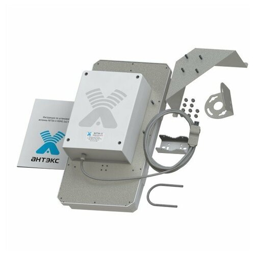 Nitsa-5 MIMO 2x2 BOX — Антенна с боксом для модема 4G/3G/2G/Wi-Fi 3g 4g mimo антенна широкополосная antex антекс nitsa 5f mimo 2x2 для усиления сигнала модема и роутера huawei и zte