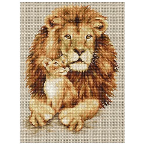 фото Набор для вышивания львы, luca- s 21 x 28,5 см ( b2290 ) luca-s