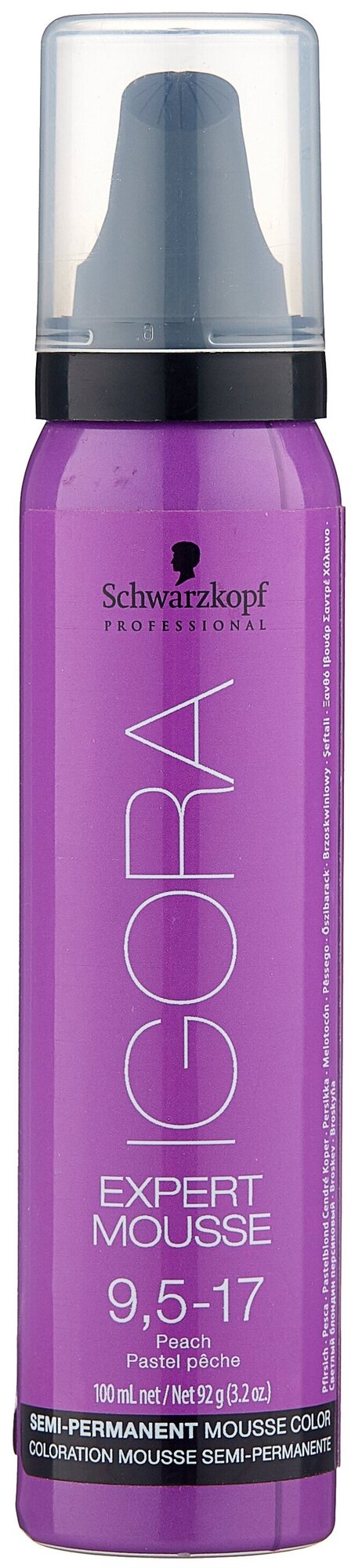 мусс SCHWARZKOPF PROFESSIONAL Igora Эксперт Мусс 9,5-17, 100мл.