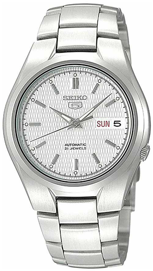 Наручные часы SEIKO SEIKO 5, серебряный, белый