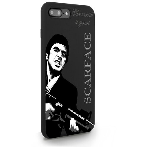 черный силиконовый чехол musthavecase для iphone 6 6s plus scarface tony montana лицо со шрамом для айфон 6 6с плюс Черный силиконовый чехол MustHaveCase для iPhone 7/8 Plus Scarface Tony Montana Лицо со шрамом для Айфон 7/8 Плюс Противоударный