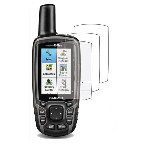 чехол garmin gpsmap 64 62 натуральная кожа с вырезом 02 107 Garmin GPSMAP 64 / Alpha 50 / Astro 320 защитная пленка (набор 3 шт.)