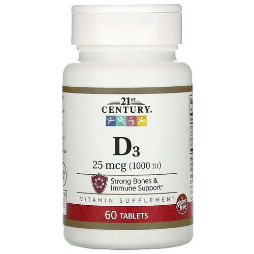 2947 21st Century Vitamin D3 1000 Витамин Д-3 60 табл.