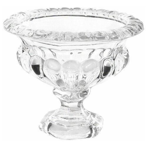 Стеклянная вазочка-подсвечник романтичный колокольчик широкая, 11 см, SHISHI