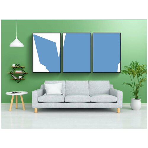 фото Набор модулных постеров для интерьера "читатель, чтение, книга" 60x90 см. в тубусе, без рамки lotsprints