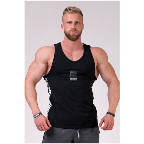фото Мужская майка nebbia singlet your potential is endless 174 black размер l