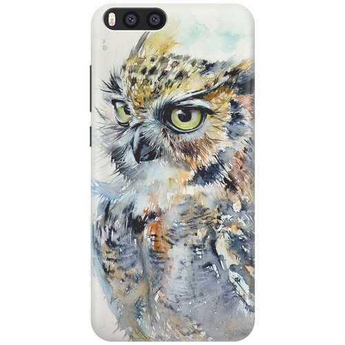 фото Re:pa накладка transparent для xiaomi mi note 3 с принтом "красочный филин"