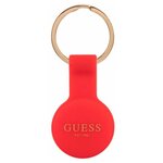 Guess для AirTag чехол Liquid silicone with ring Red - изображение
