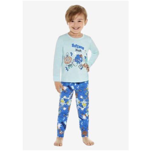 Пижама BAYKAR, размер 86/92, голубой