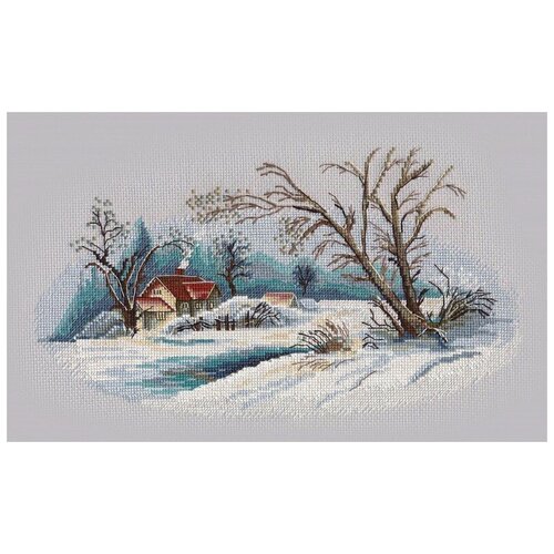 фото Набор зимний пейзаж 15,5х27 овен 1300