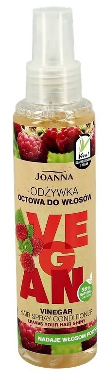 Спрей-кондиционер для волос JOANNA VEGAN для блеска с малиновым уксусом 150 мл