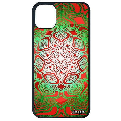 фото Противоударный чехол на мобильный // apple iphone 11 pro max // "мандала" пентаграмма стиль, utaupia, цветной