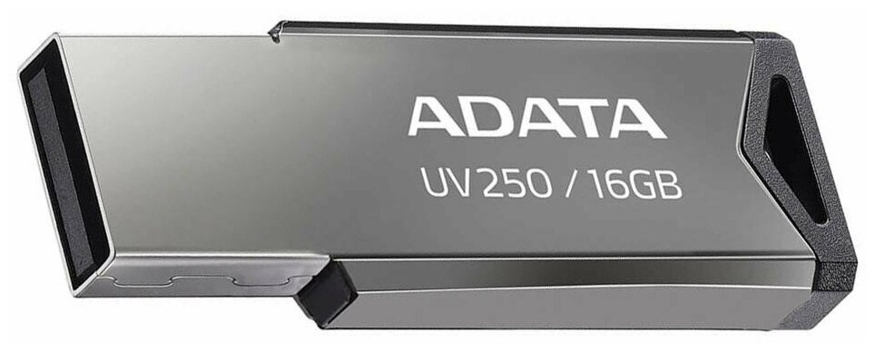 Флеш Диск A-Data 16GB UV250 AUV250-16G-RBK USB2.0 серебристый