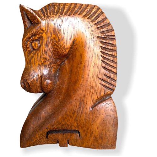 Деревянная Шкатулка головоломка Лошадь , шкатулка с секретом Индонезия (дерево Суар) VITtovar