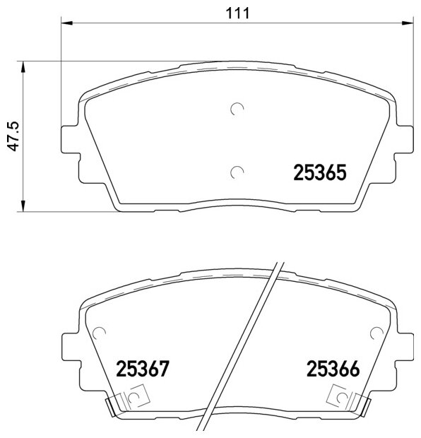 Дисковые тормозные колодки передние NISSHINBO NP-6065 для Kia Picanto Kia Ray Hyundai i10 (4 шт.)