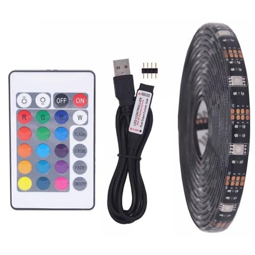 фото Светодиодная лента с пультом сова usb tv led strip 5 метров (yd-1726-4) урм