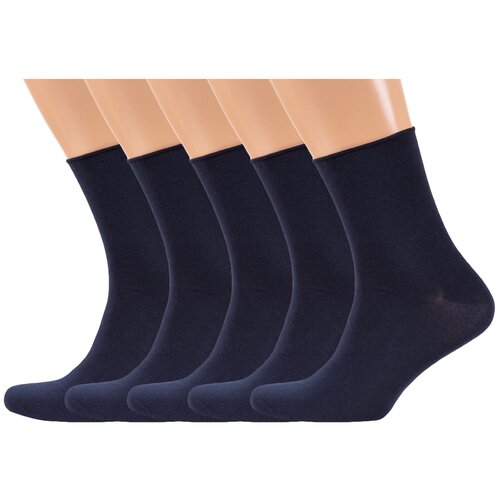 Мужские носки RuSocks, 5 пар, классические, размер 25-27 (39-42), синий