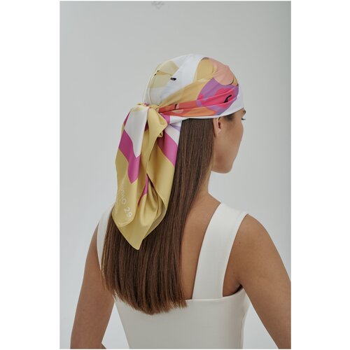 фото Платок studio 29 с принтом (желтый) (one size)