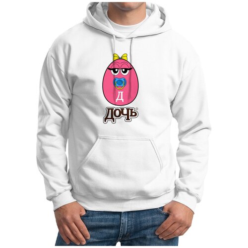 фото Толстовка худи белые coolpodarok семья. дочь m&m