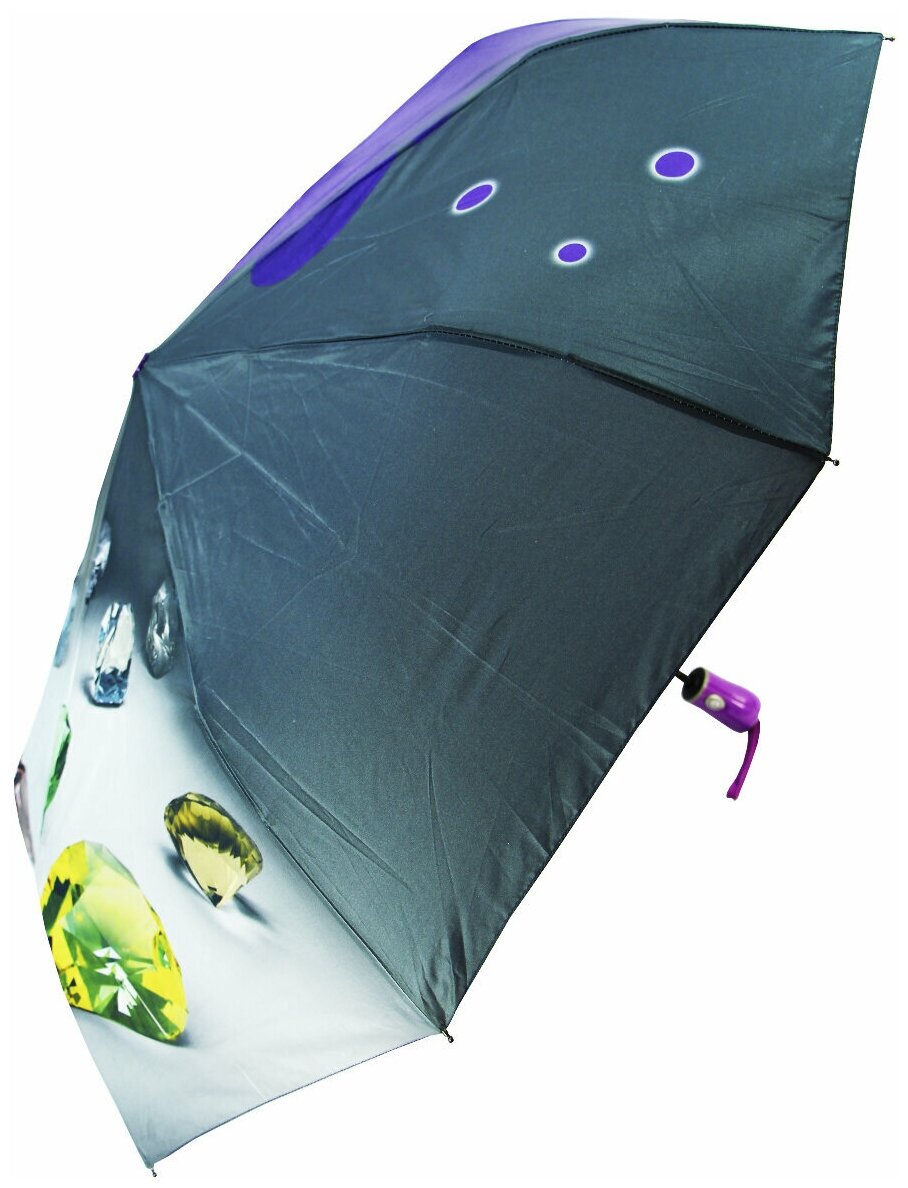 Женский складной зонт Rain-Brella 176-9/фиолетовый