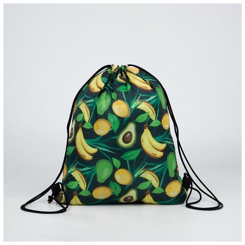 Мешок для обуви, отдел на шнурке, цвет чёрный, 