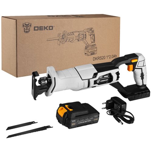 Пила сабельная аккумуляторная Deko DKRS20 20В 120Ач черно-желтый 424900₽