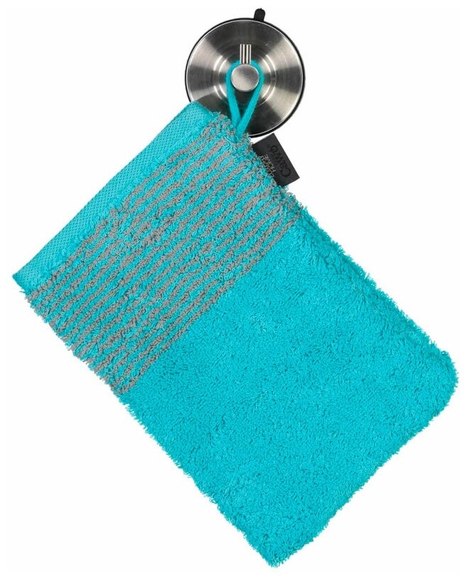 Полотенце махровое Cawo Two-Tone 50x100см, цвет бирюзовый - фотография № 8