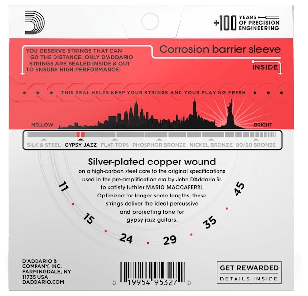 Струны для акустической гитары D'Addario - фото №2