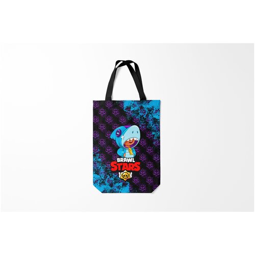 фото Сумка-шоппер / 31х42 см / геймерам / brawl stars shark. burnettie