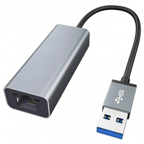 Адаптер переходник USB 3.0 - Gigabit Ethernet RJ45 LAN, чип AX 88179 для совместимости с ТВ приставками, KS-is сетевой адаптер usb ks is ks 312 usb 3 0 rj45 10 100 1000 мбит сек