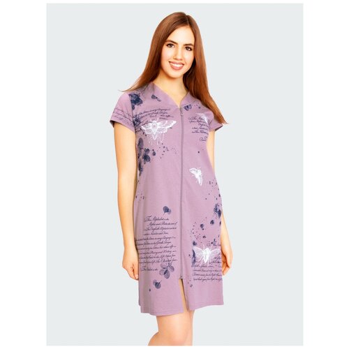 фото Халат style margo, размер 44, коричневый