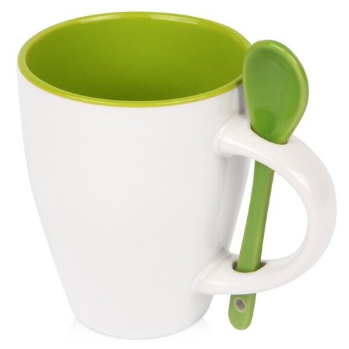 фото Кружка «авеленго» с ложкой, зеленое яблоко oasis