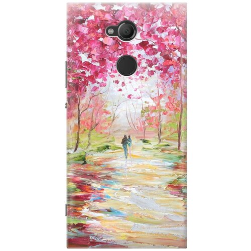 фото Re:pa накладка transparent для sony xperia xa2 ultra с принтом "весенняя роща"